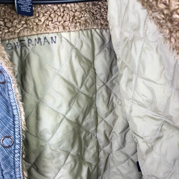 AMERICAN Eagle Suede Denim Look Jacket - Picture 6 of 6